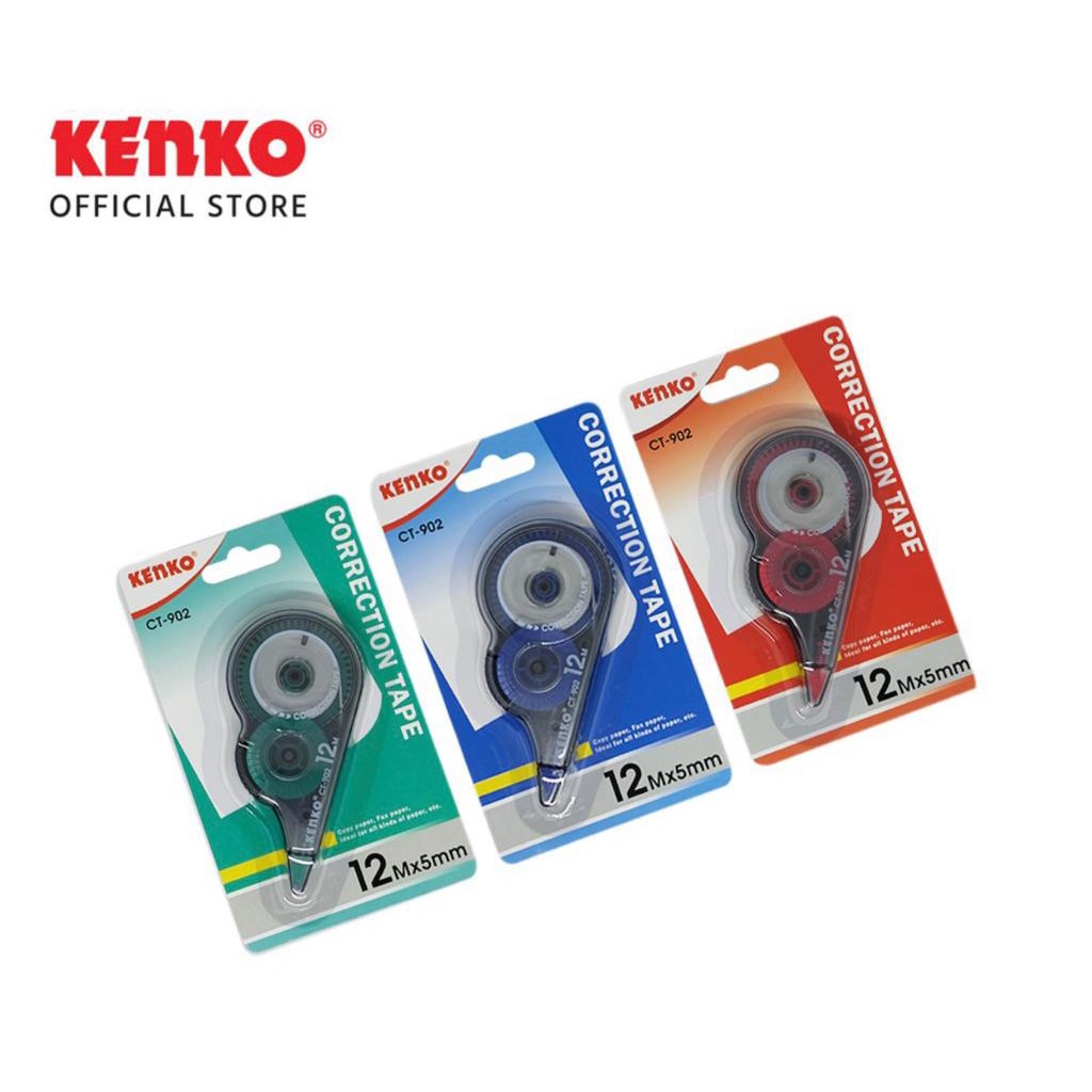 

[1 Pcs] Correction Tape Kenko CT-902 / Penghapus Tipex Pita Kertas Kenko CT-902