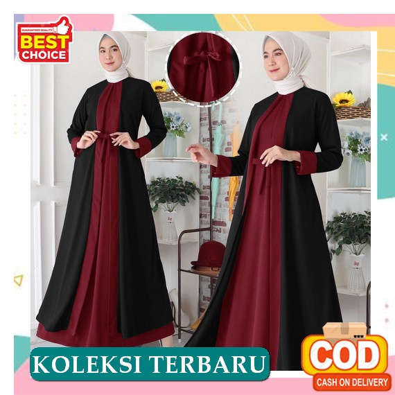 Gamis Jumbo Wanita Remaja Dewasa Import Kekinian Baju Gamis Terbaru2022 Bsju Games Lebaran Terbaru 2