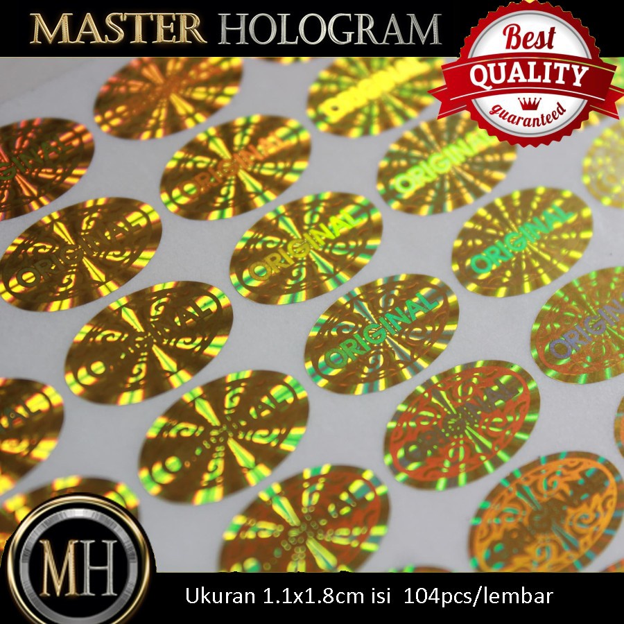 

Stiker Hologram Original OVAL MOTIF BATIK SH026