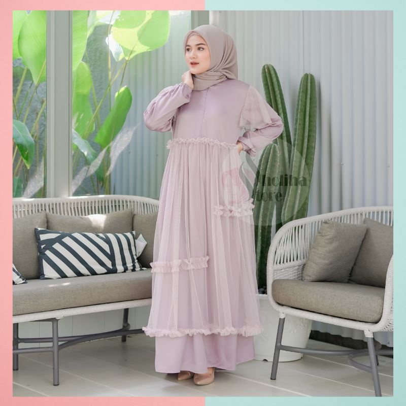 Ied Series - Satina Dress - Gamis Lebaran 2024 - Dress Lebaran 2024