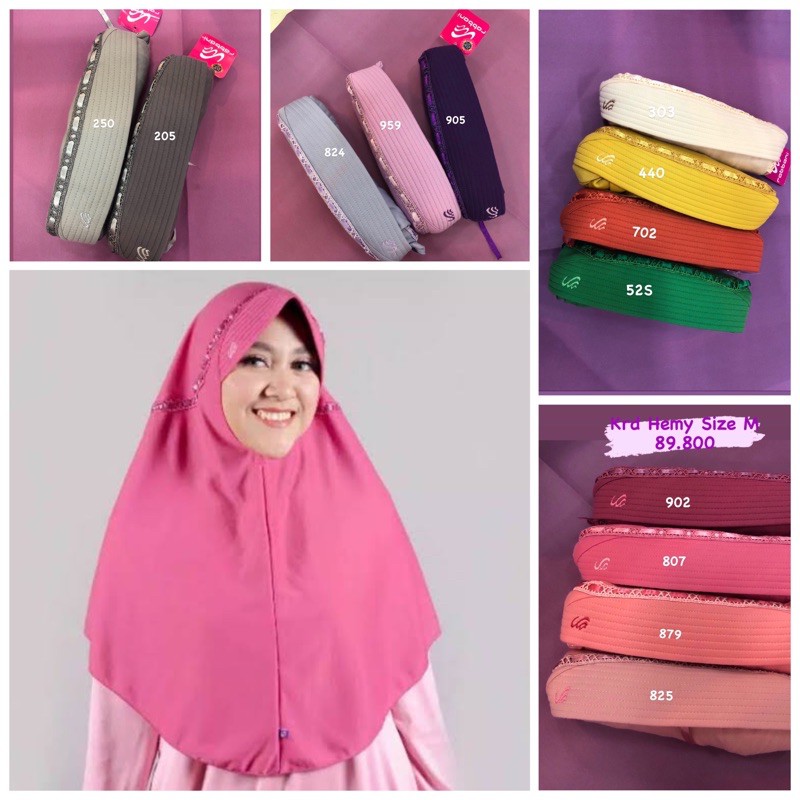 Kerudung Hemy Warna ORI Rabbani