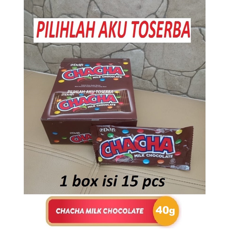 CHACHA Milk Chocolate 40 g - (HARGA 1 BOX ISI 15 PCS)