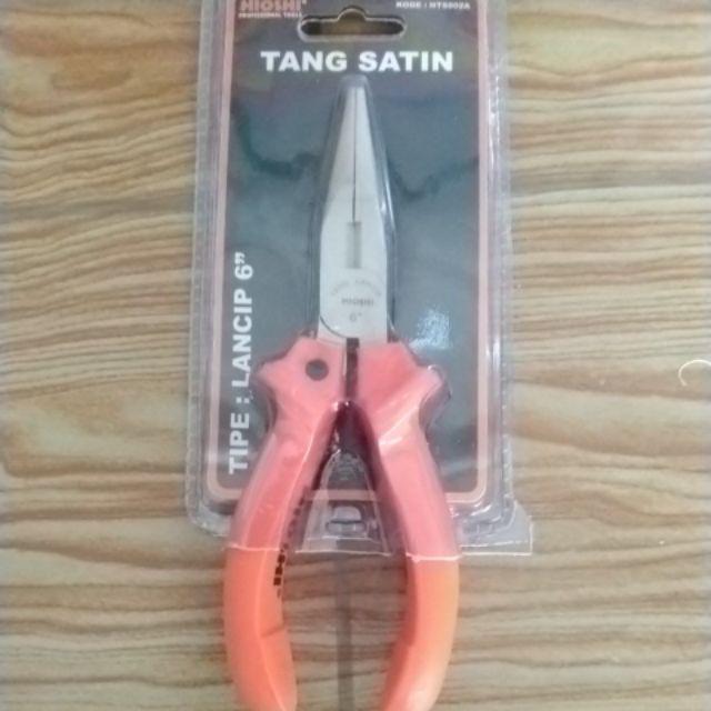 Tang Lancip Hioshi 6 Tang  Cucut Satin 15cm Stang Lincip 6 Inci Tang Runcing Orange 150mm