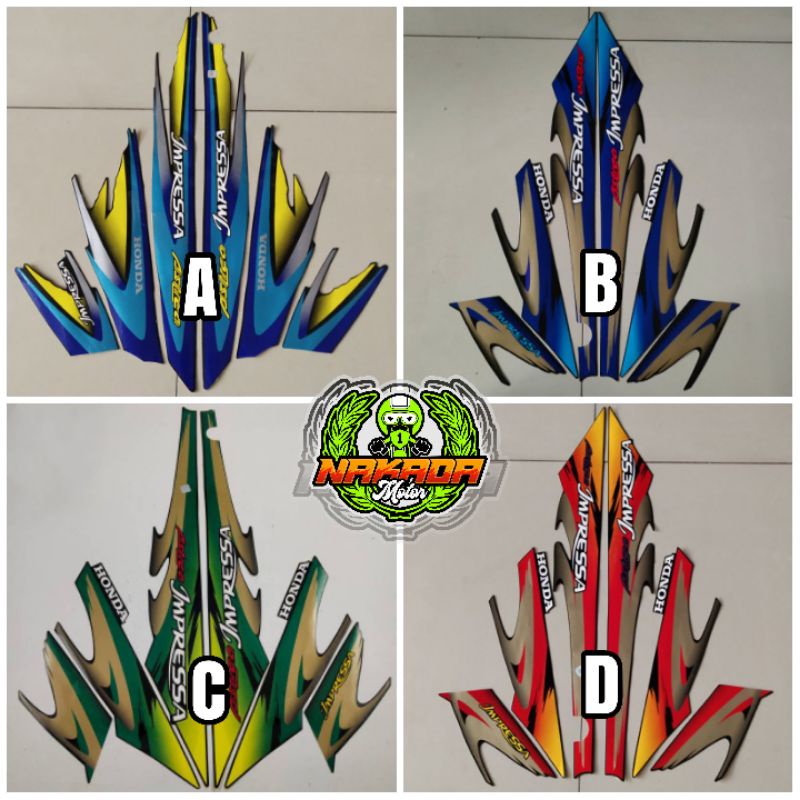 stiker striping astrea impressa 2000/2001