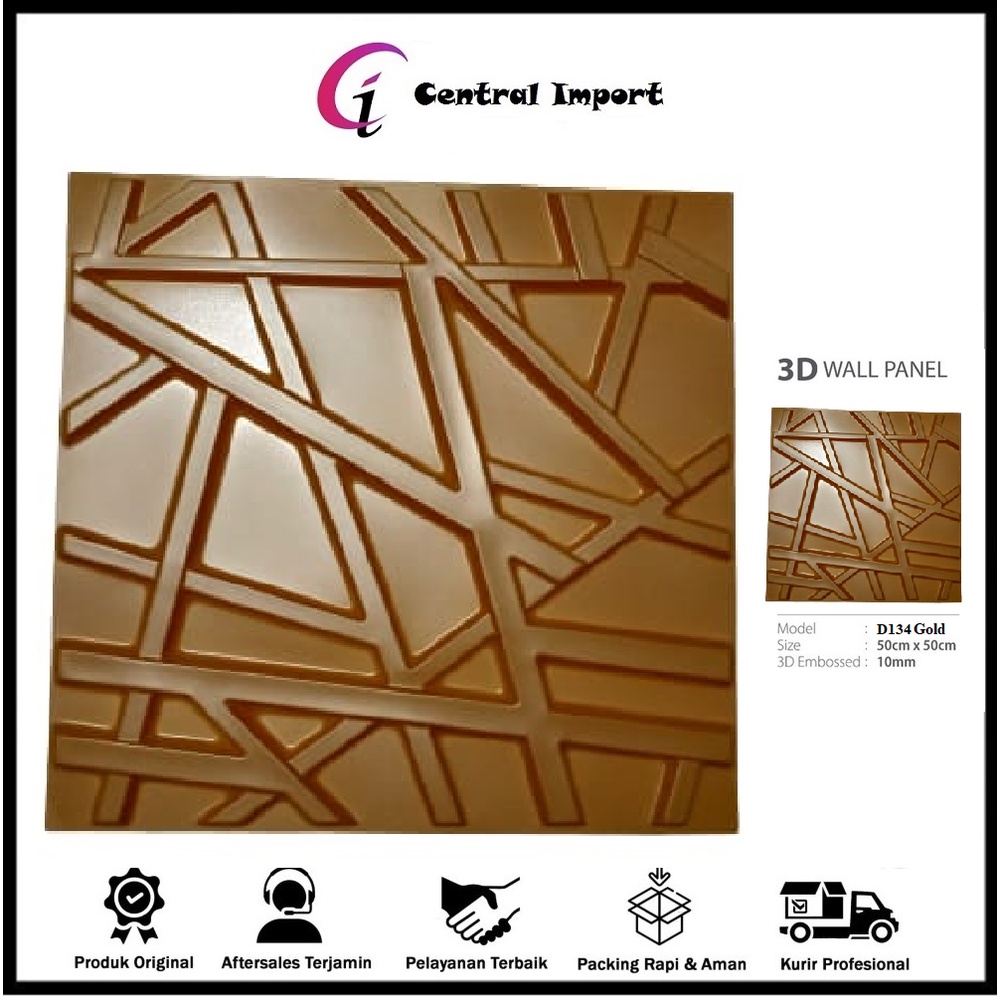 Wallpaper Dinding - Wallpaper 3D - Tridi Wallpaper -  PVC Wallpanel D134