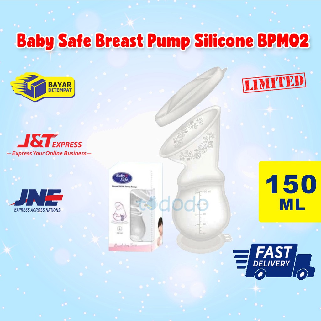 Baby Safe Breast Pump Silicone BPM02 - Breast Milk Saver Pump 150 ml Silikon Penampung ASI