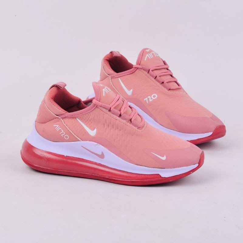 sepatu sneakers olahraga wanita 720  lari running jalan senam zumba cewek-Peach