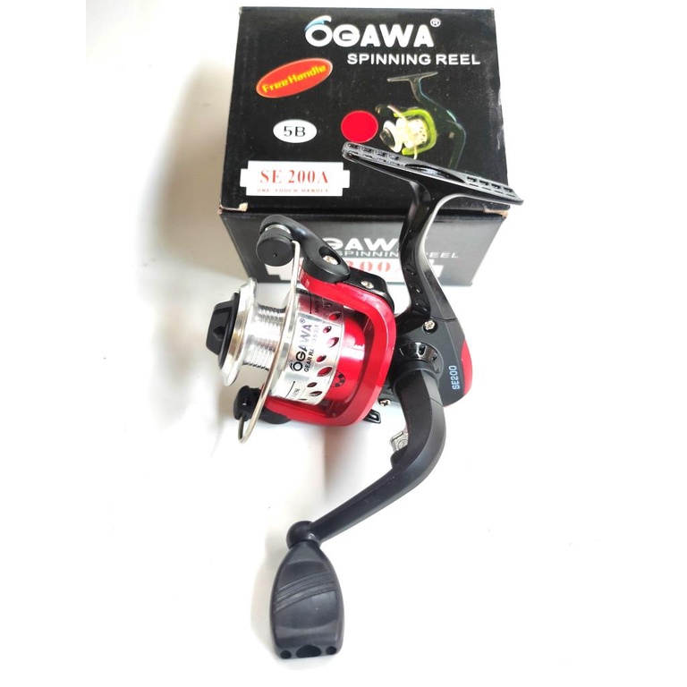 Reel Spinning Ogawa Se 200A Spool Almunium Reel Murah 5 Ball bearing
