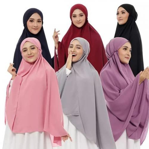 Harga Promo Bisa COD Hijab Instant Bergo Maryam JUMBO XXL Hijab Syari Kerudung Jumbo-6