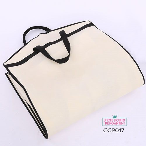[SIAP KIRIM] COVER GAUN PENGANTIN AKSESORIS PESTA PELINDUNG JAS CREAM CGP017