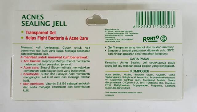 Acnes Sealing Jell 18 Gr Shopee Indonesia