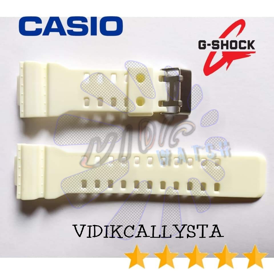 Strap GA100 GD100 GDF100 GA 100 Premium Casio G shock G-shock Putih White