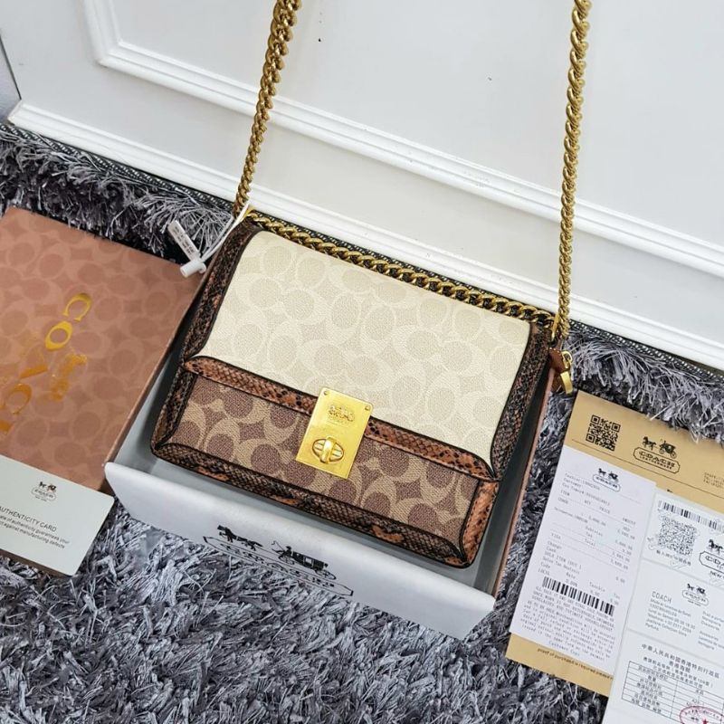 C¤ACH Hutton Shoulder 8801 Kombi SnakeSkin Ada no Seri