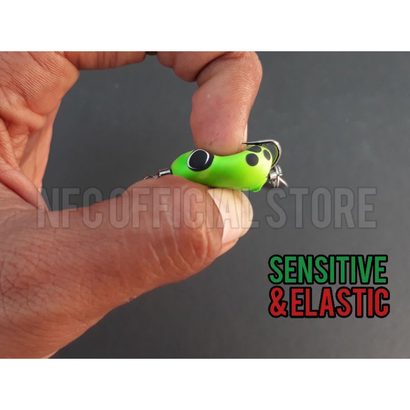 Soft frog mini 2,5 cm / 3 gram / BEST DESIGN ANTI MOCEL / Umpan casting gabus dan toman