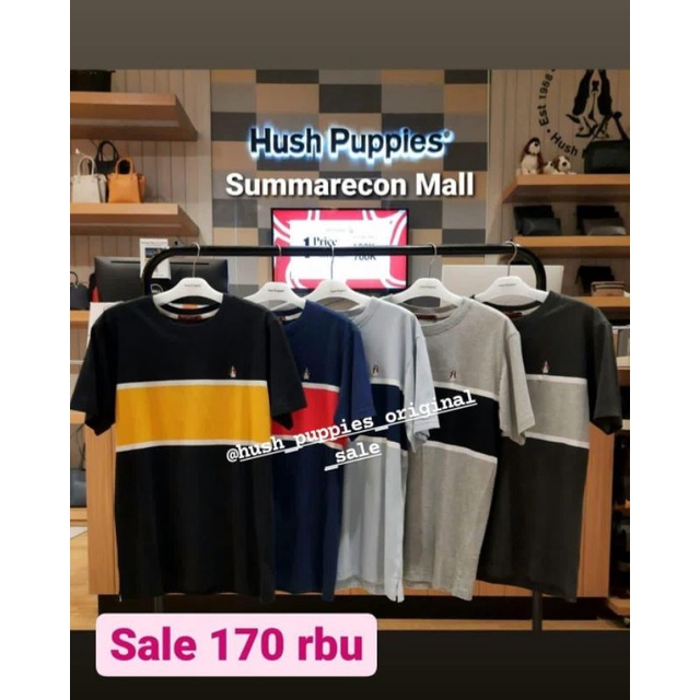 KAOS COWO HUSH PUPPIES ORIGINAL MURAH