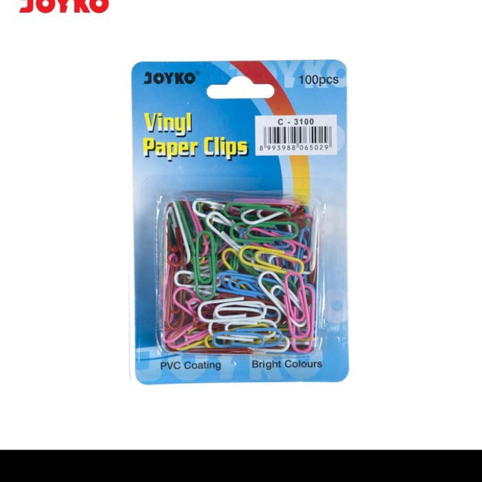 

Paper Clip / Klip / Penjepit Kertas Warna Joyko C-3100