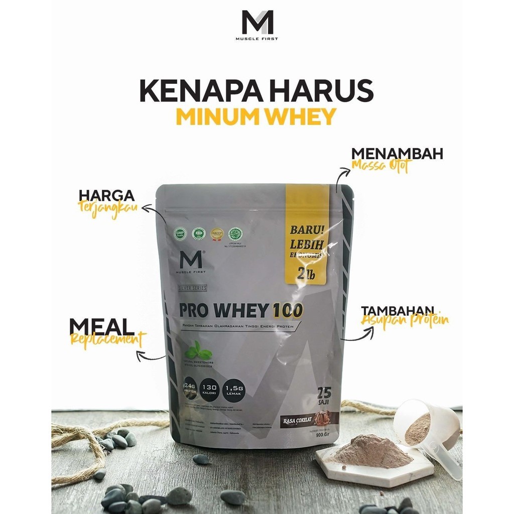 Muscle First Pro Whey 100 2lbs Whey Protein 900gr 900 gram - M1 ProWhey Concentrate
