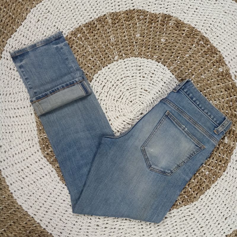 celana jeans polham casual wear original indigo import branded EX008