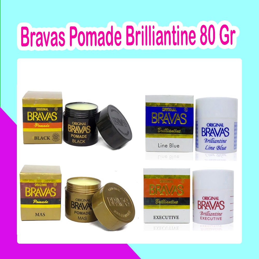 Bravas Pomade 80gr/Pomade Bravas Original Brilliantine