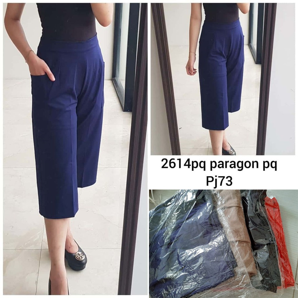 Celana Kulot Wanita Ponggol 7/8  7/9 Celana Santai