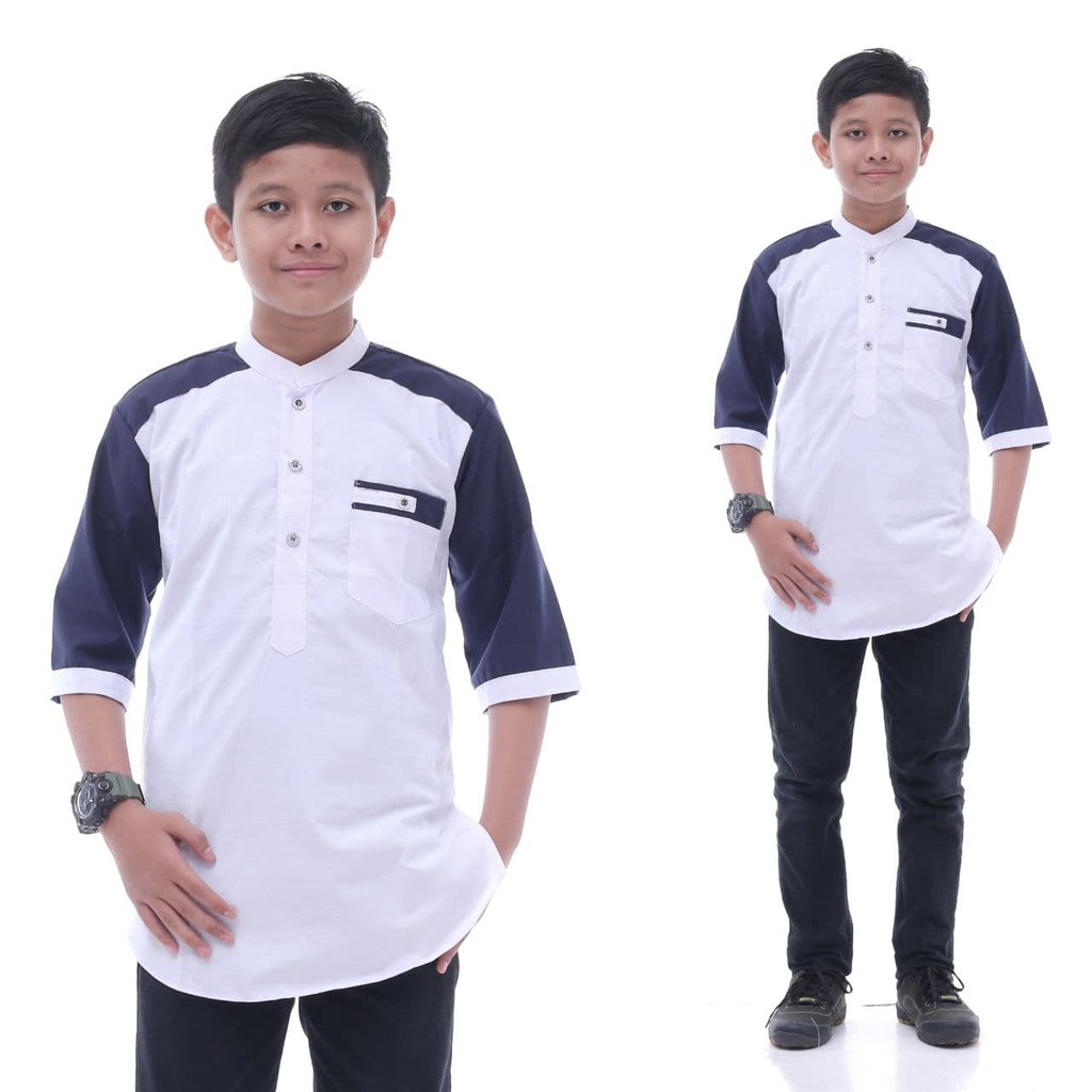 BATIK PEKALONGAN BAJU KOKO ANAK KURTA TOYOBO ALX3