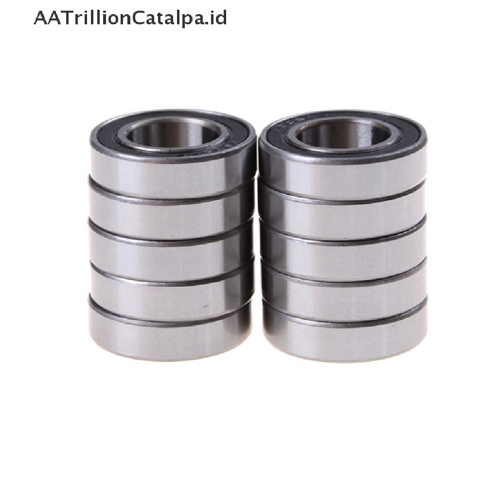 Aatrillioncatalpa 10pcs 6902-2RS Bearing 15x28 X 7mm Metrik Tipis 6902RS