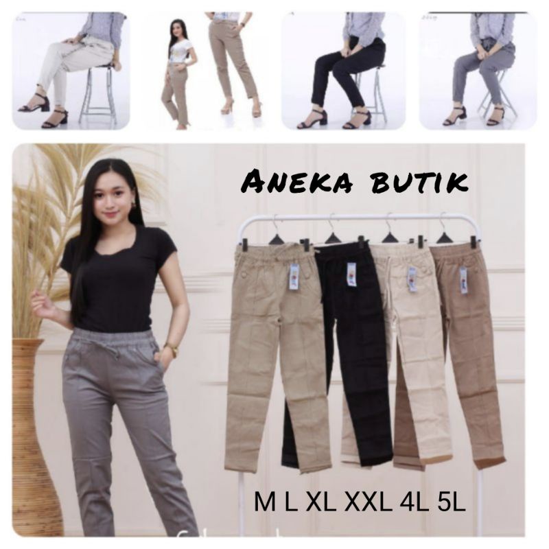 CELANA BAGGY PANTS COMBED STRETCH DIAMOUND PREMIUM