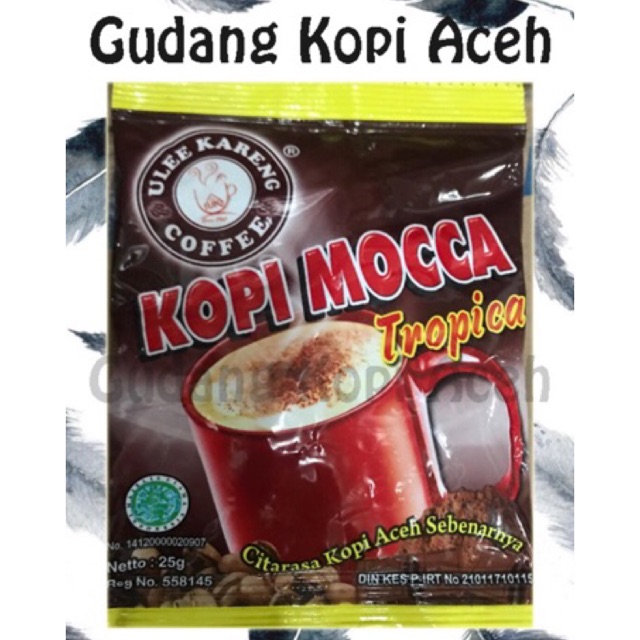 

kopi ulee kareng mocca 10scht @25gr ( 1 renceng 10biji )