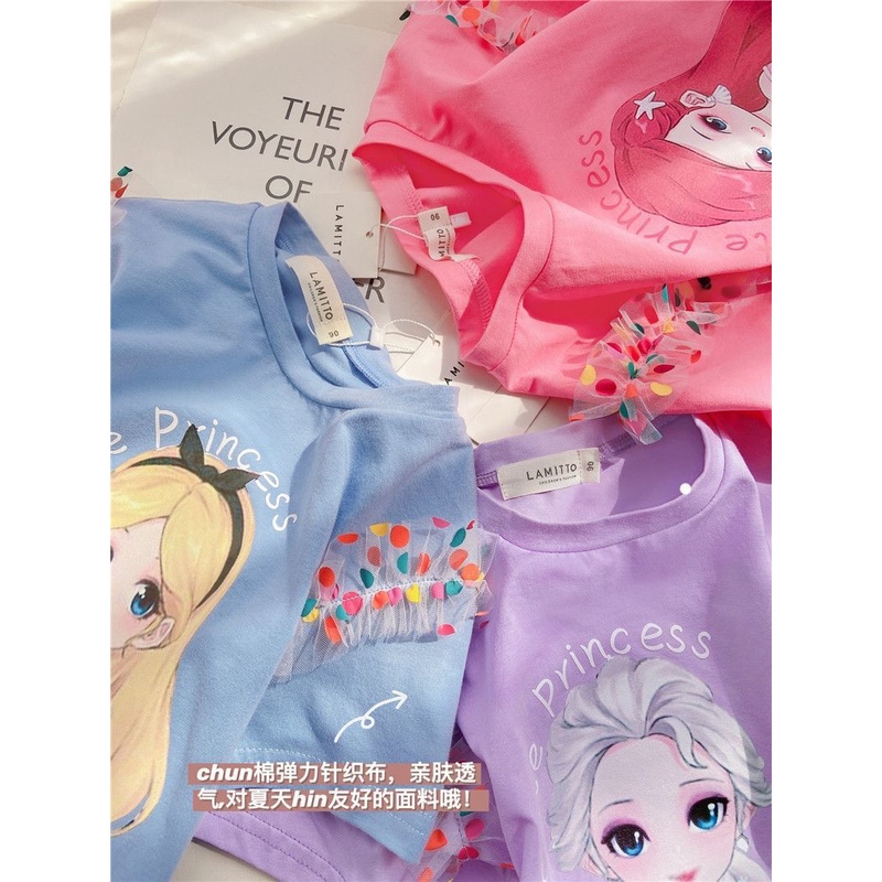 KAOS T-SHIRT BAJU ANAK PEREMPUAN 3D FROZEN ELSA SUMMER STYLE 2022 202233