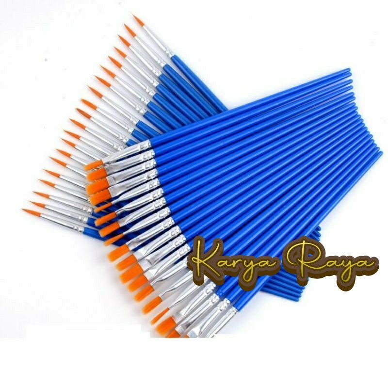 

Kuas Lukis Nilon Flat / Bulat Runcing Round Brush Painting Acrilic