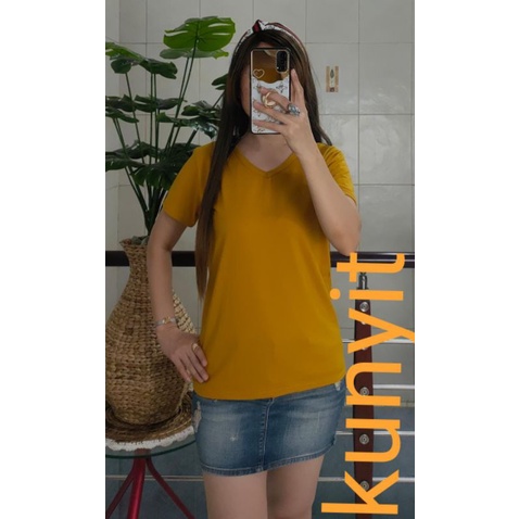 kaos Vnex polos pendek L XL XXL kaos polos cewek