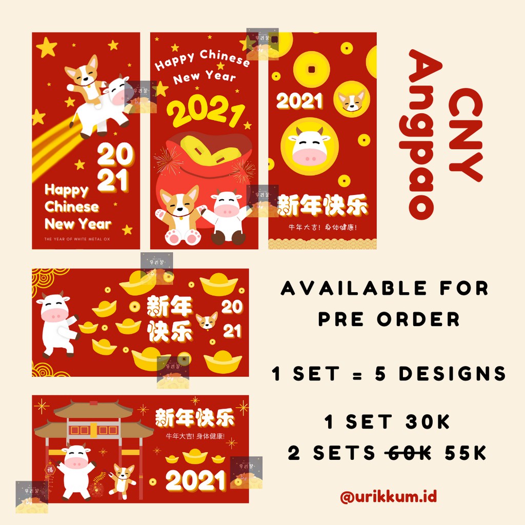 

Angpao Imlek kerbau 2021 Urikkum