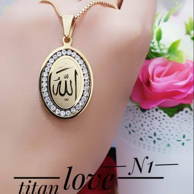 Kalung titan lafas Allah 0310