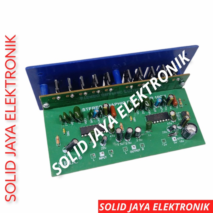 KIT EQUALIZER 10 CHANNEL STEREO 10 CHANEL PLUS PANEL 10 POTENSIO NELC