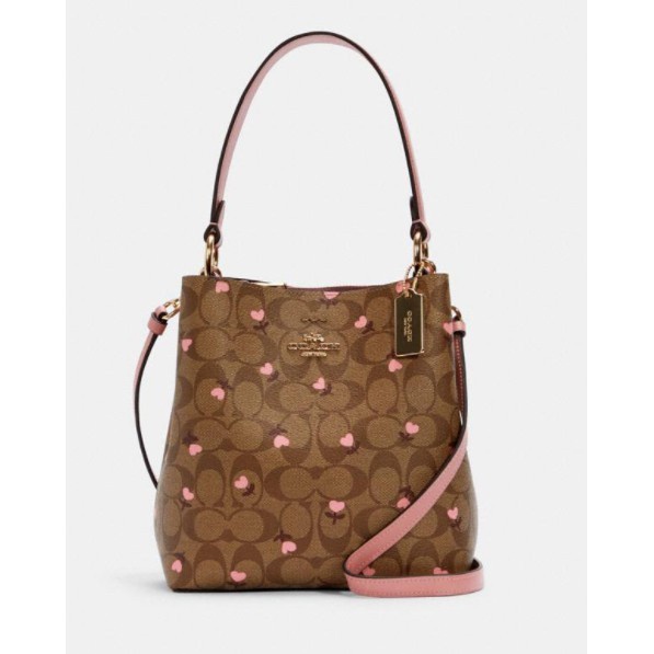 Tas Coach 3238 IMSDB Love Flower Town Bucket Bag Small
