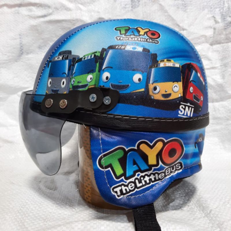 Helm anak tayo printing (model retro) tersedia helm BOGO CENTRO INK KYT RETRO SINCHAN KLASIK