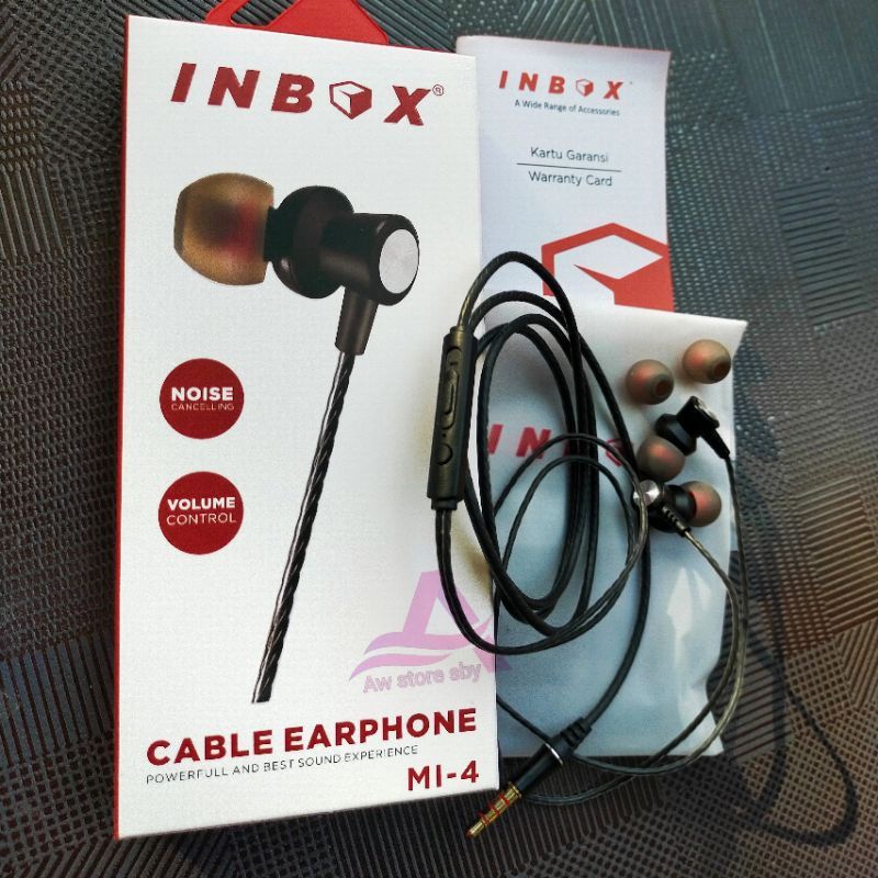 (IN-BOX-MI4) Headset Earbuds Super Bass Stereo Earphone Powerfull Bass HD Sound