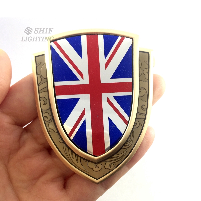 1Pc Stiker Emblem / Badge Motif Bendera Amerika Bahan Metal untuk Dekorasi Mobil