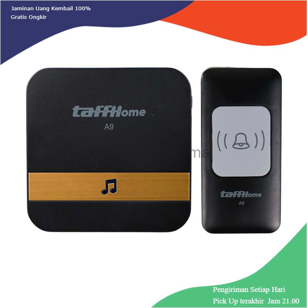 TD-AI02 TaffHOME Bell Pintu Wireless Doorbell Waterproof 1 Receiver 433Mhz A9