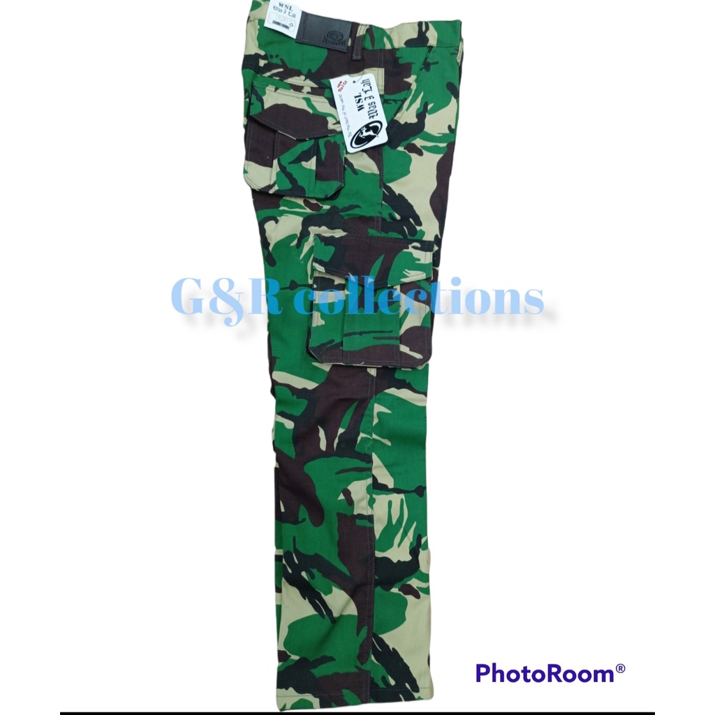 Celana Cargo Panjang Pria Loreng Camo Celana Loreng Panjang Celana Kargo Panjang Motif Camo Outdoor Adventure