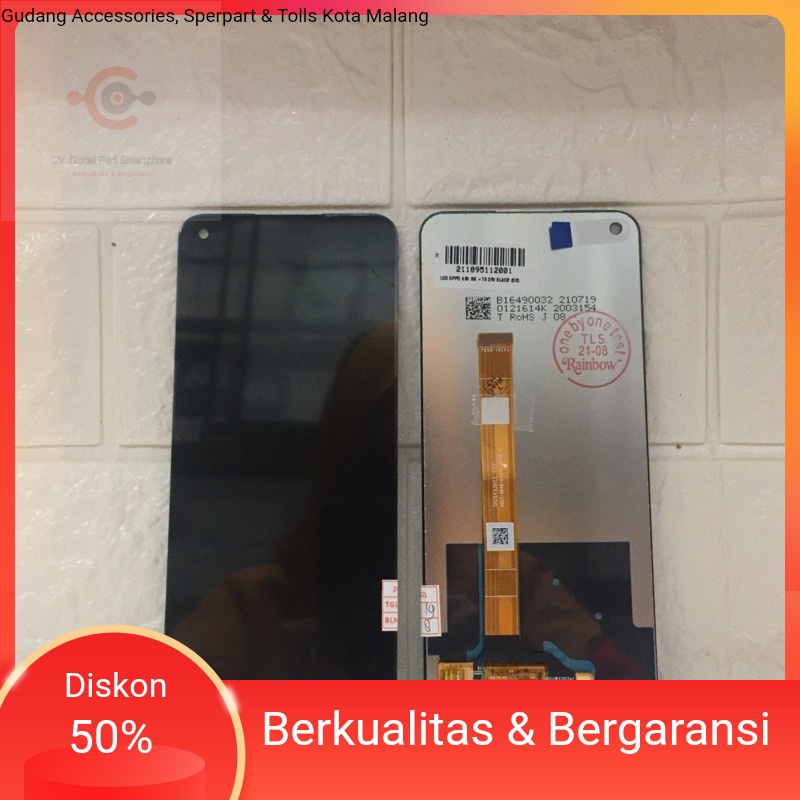 SPAREPART HP LCD TS OPPO A54 HITAM