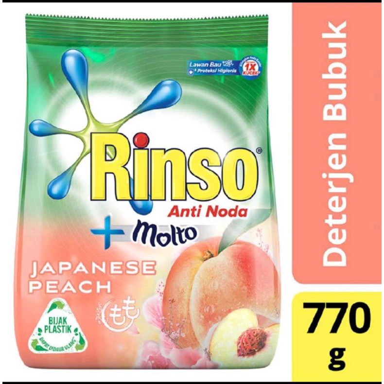 Rinso Molto Japanese Peach Deterjen Bubuk 770g