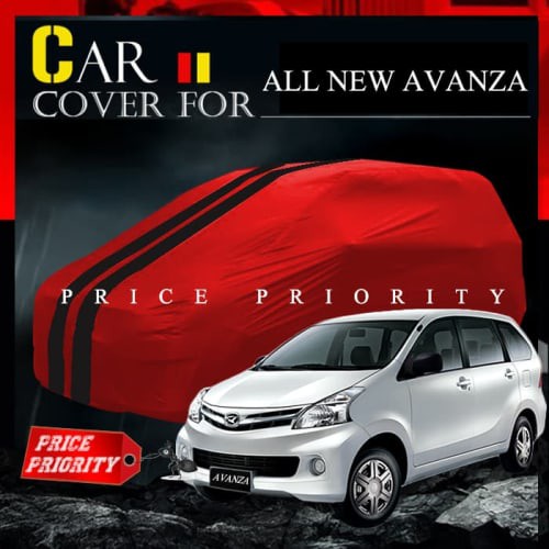 [Eksterior Mobil] Body Cover / Sarung Mobil Warna Premium Avanza / Xenia Waterproof - Merah