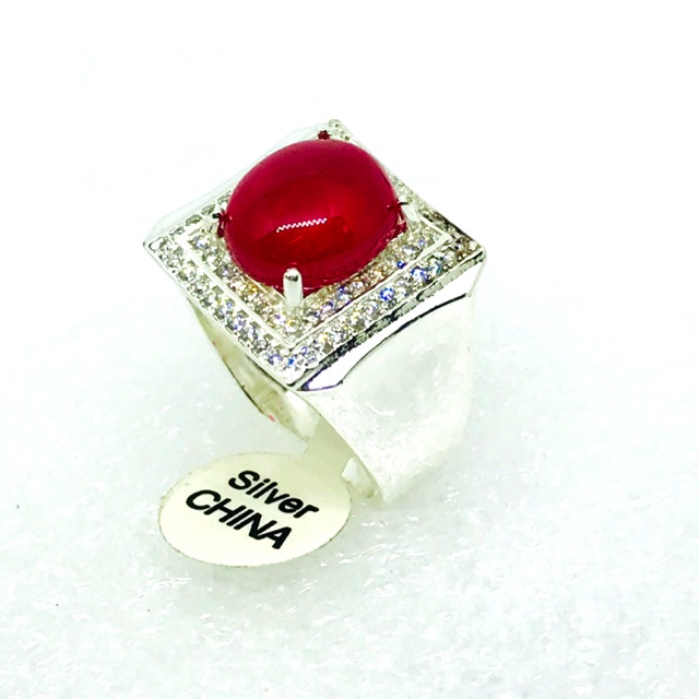 Cincin pria //cincin silver china //cincin batu mulia //perhiasan //cincin permata //cincin akik