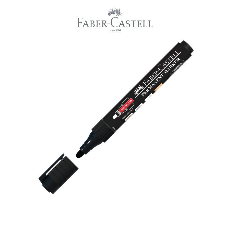 

FABER CASTELL PERMANENT MARKER ECO BLACK / SPIDOL PERMANENT FABER 156699
