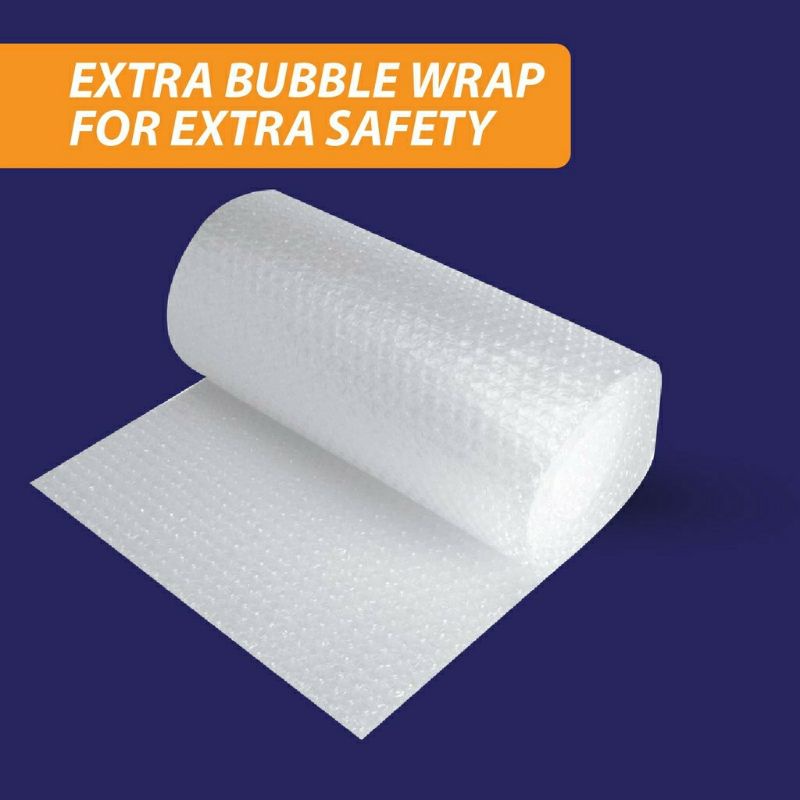 

Tambahan Bubble Wrap untuk keamanan Packing