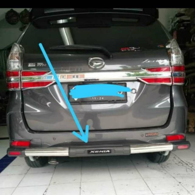 BEMPER BELAKANG STAINLESS BULAT XENIA, ALL NEW XENIA