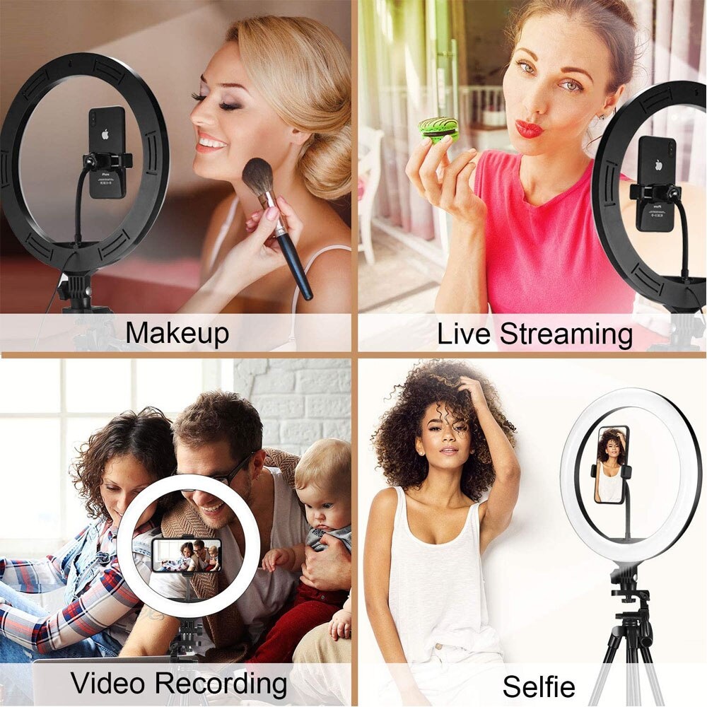 Lampu Ring Light 26cm Lampu Make Up Tripod Ring Light Set Ring Light MUA lAMPU Ring Light Selfie