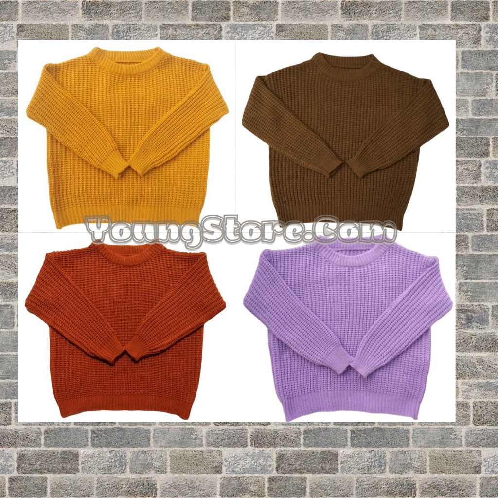 YoungStore.com Sweater rajut anak perempuan dan wanita - pakaian anak laki-laki dan cewe rajut lembu
