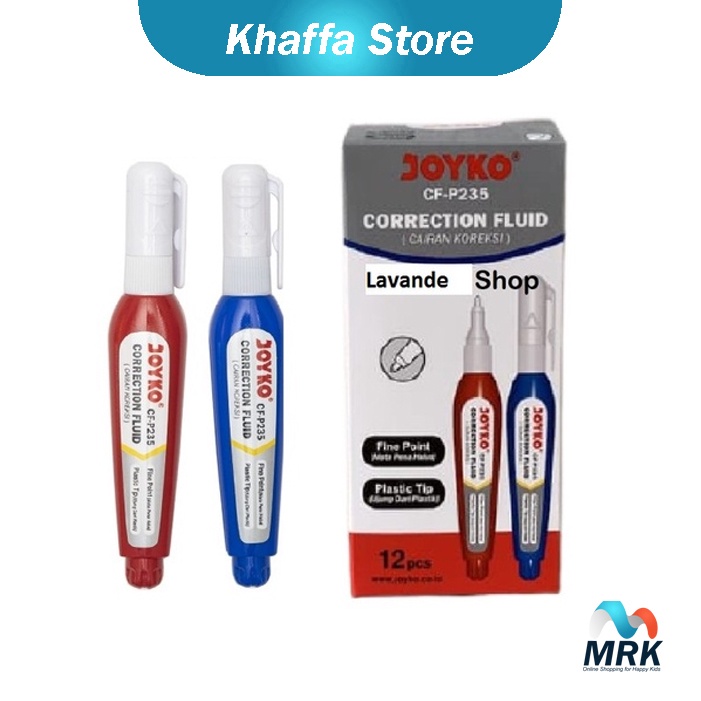 

2 PCS Correction Tape / Tipe X Kenko Biru Merah